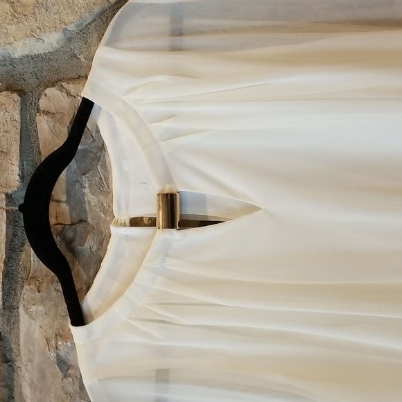 Gold & Cream Bloused Dress ♥ - Picture 2 of 5